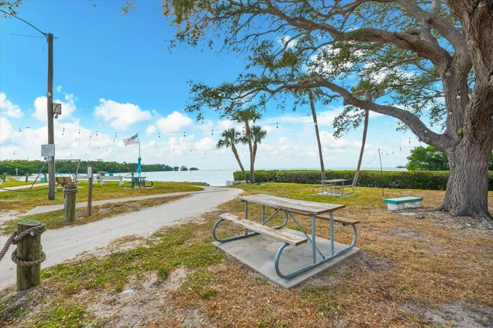 Community Picnic area on the Inter-Coastal Waterway