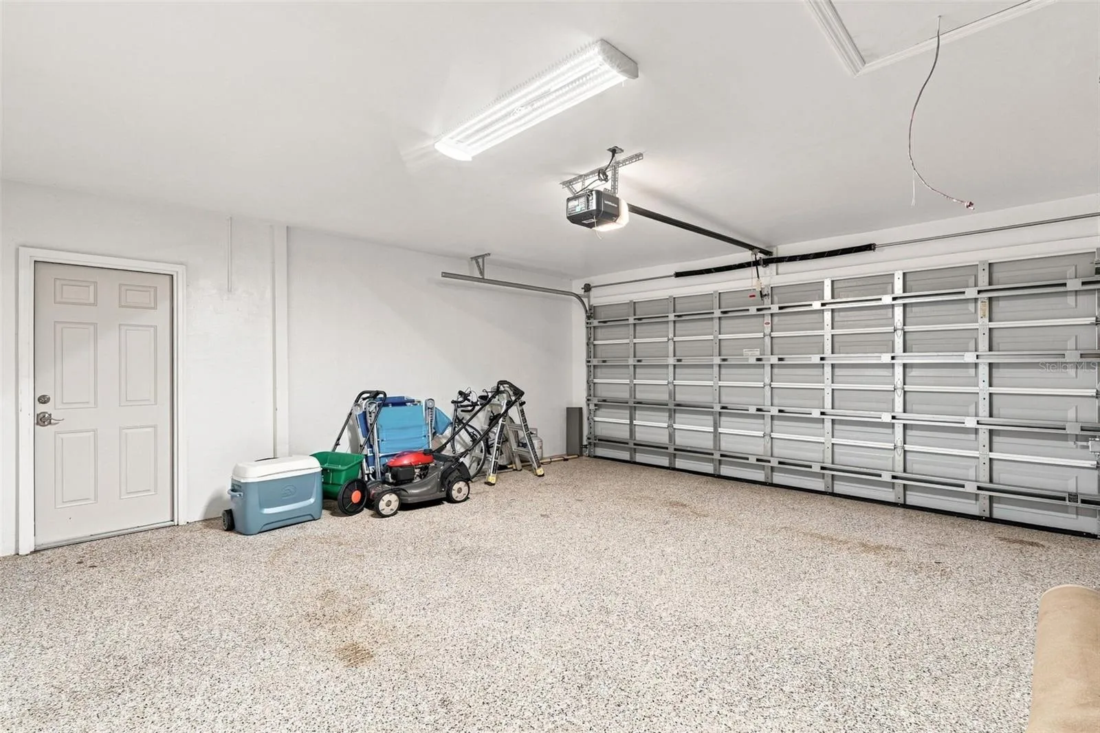 Epoxy Floored 2 Car Garage