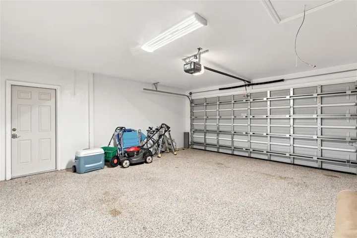 Epoxy Floored 2 Car Garage