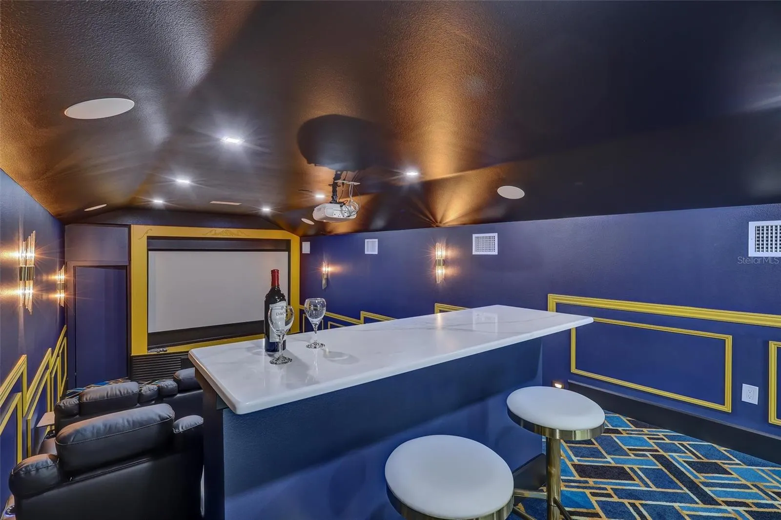 Dedicated private theater creates a true at-home entertainment experience