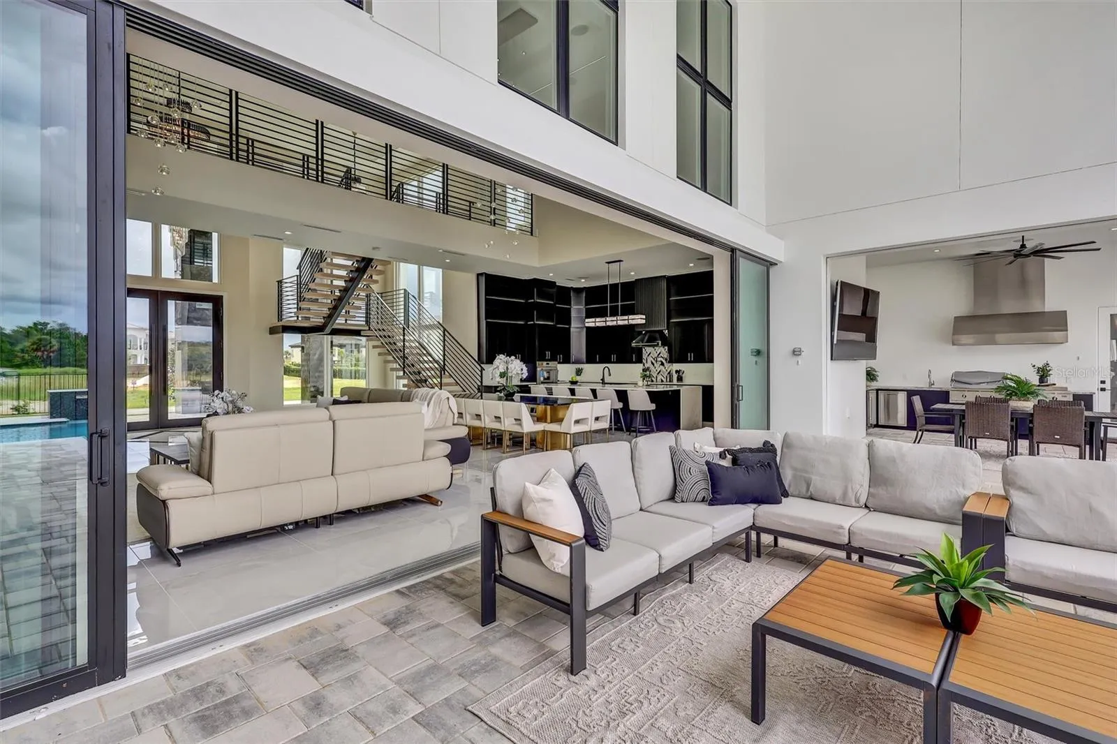 Seamless indoor-outdoor living brings  the outdoors in