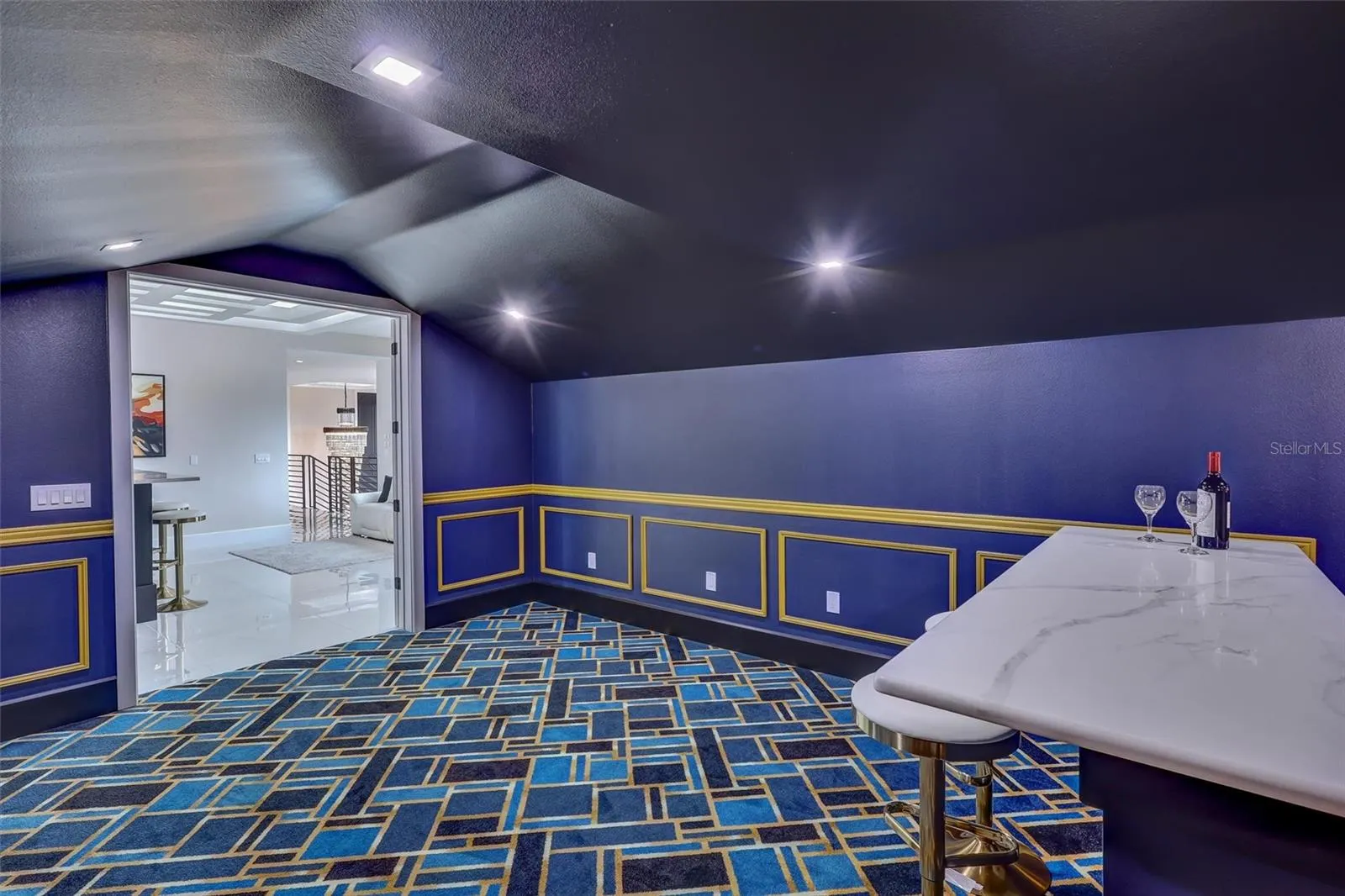 Electrical and space set up to accommodate gaming consoles