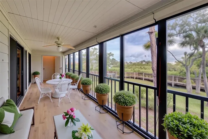 Porch staged