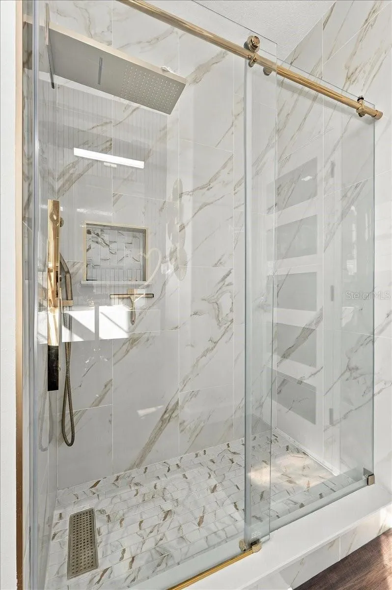 Walk in Shower in Primary Bedroom