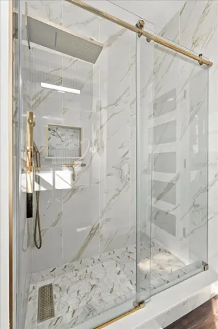 Walk in Shower in Primary Bedroom