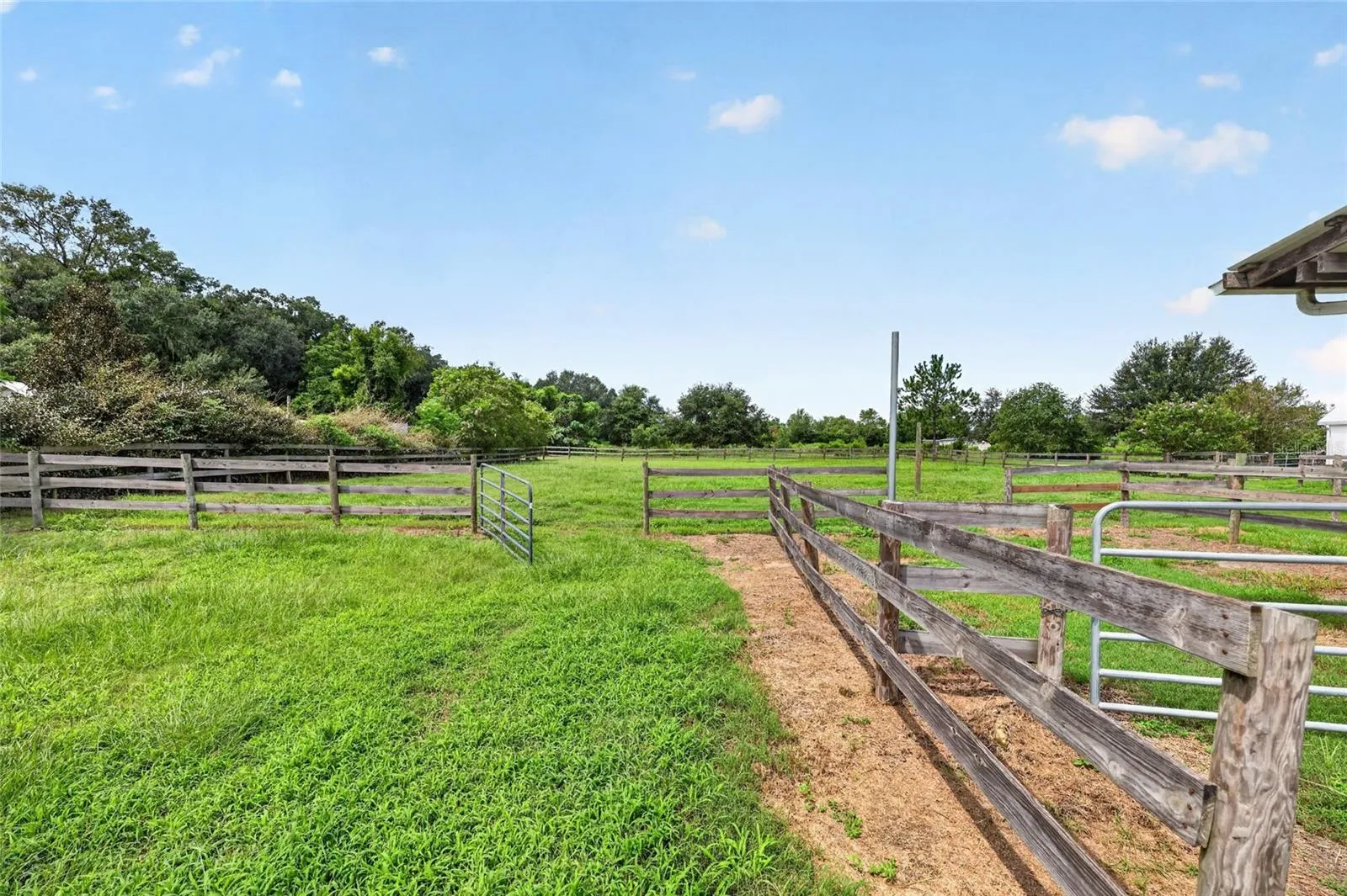 Pastures with Gates for easy access and movement amongst the livestock