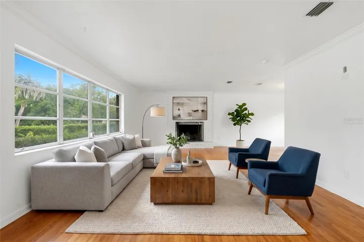 living room - virtually staged