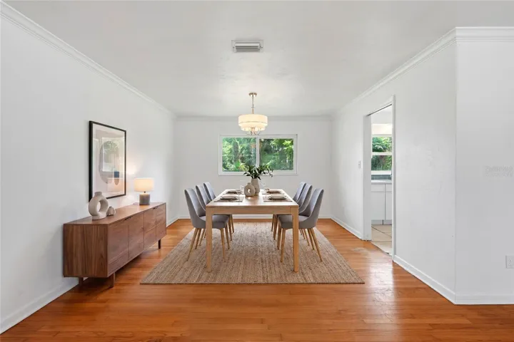 dining room - virtually staged