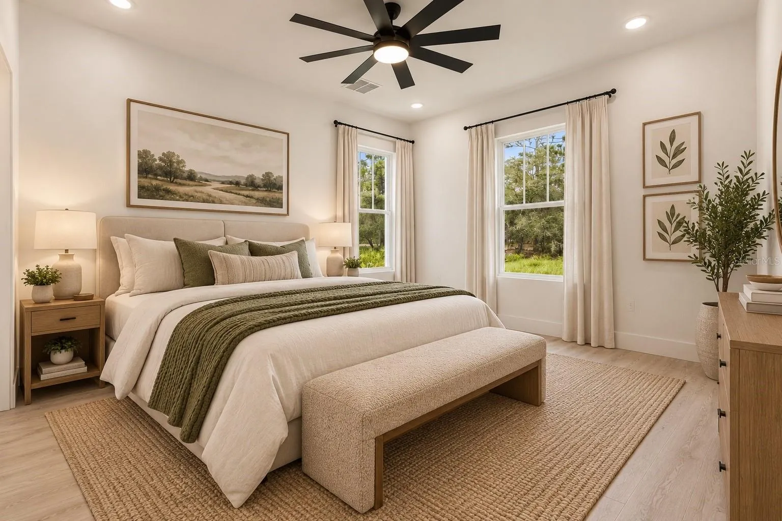 bedroom 2/staged