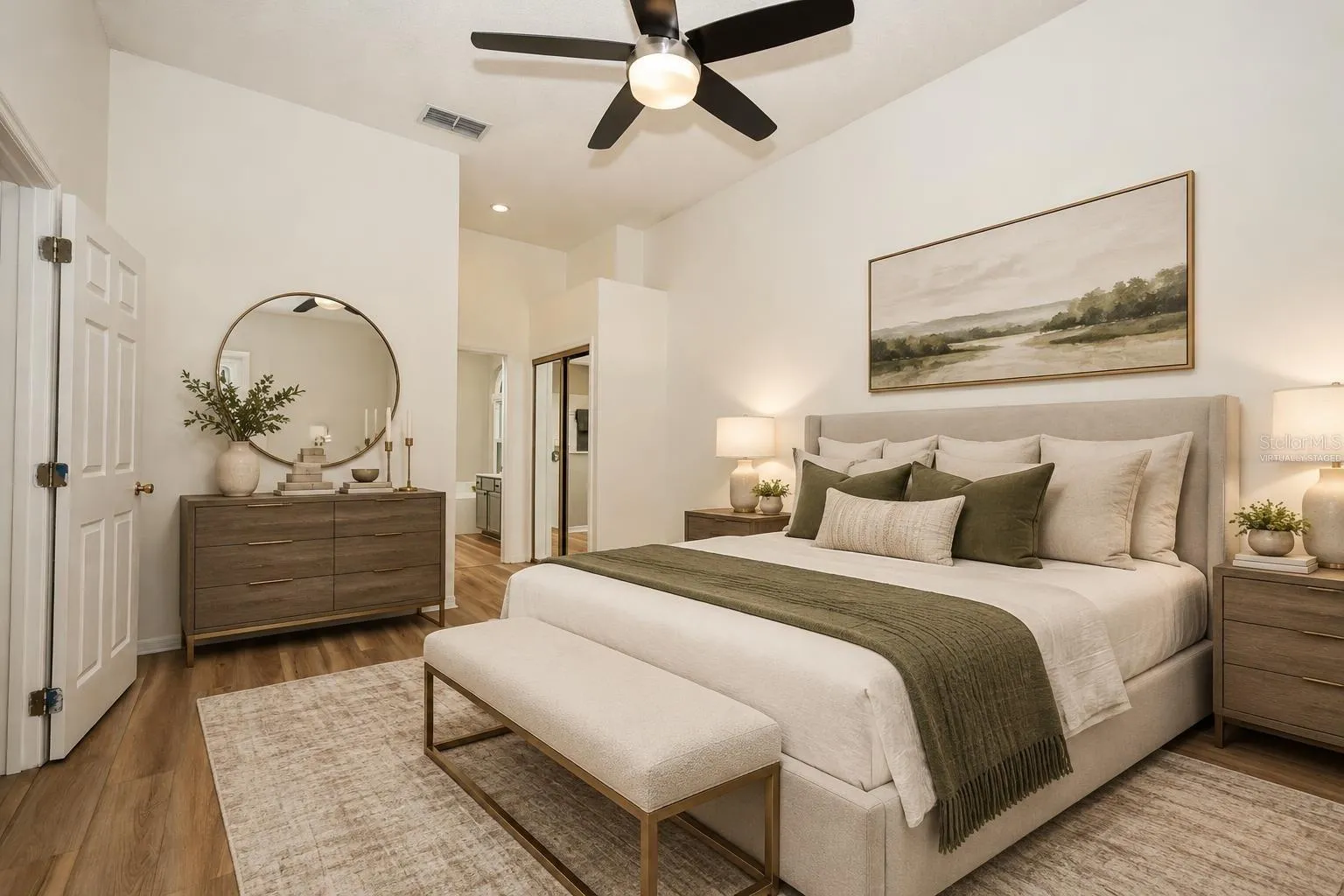 Primary Bedroom Virtually Staged