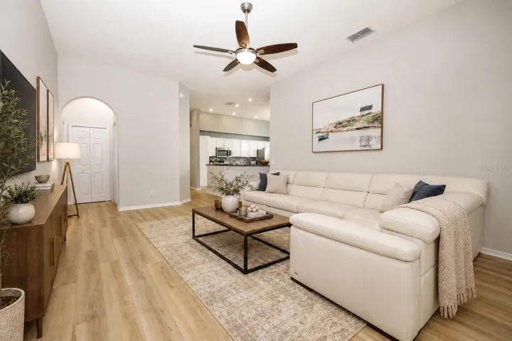 Family Room Virtually Staged