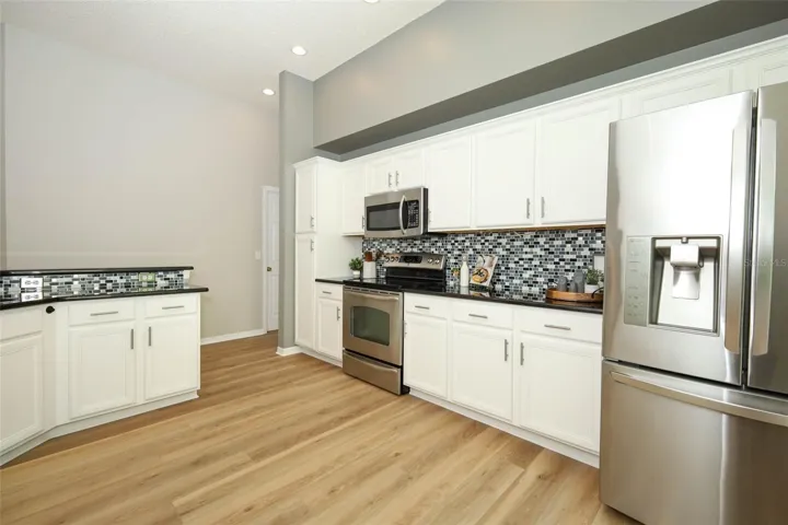 Large Kitchen with Stainless Steel Appliances
