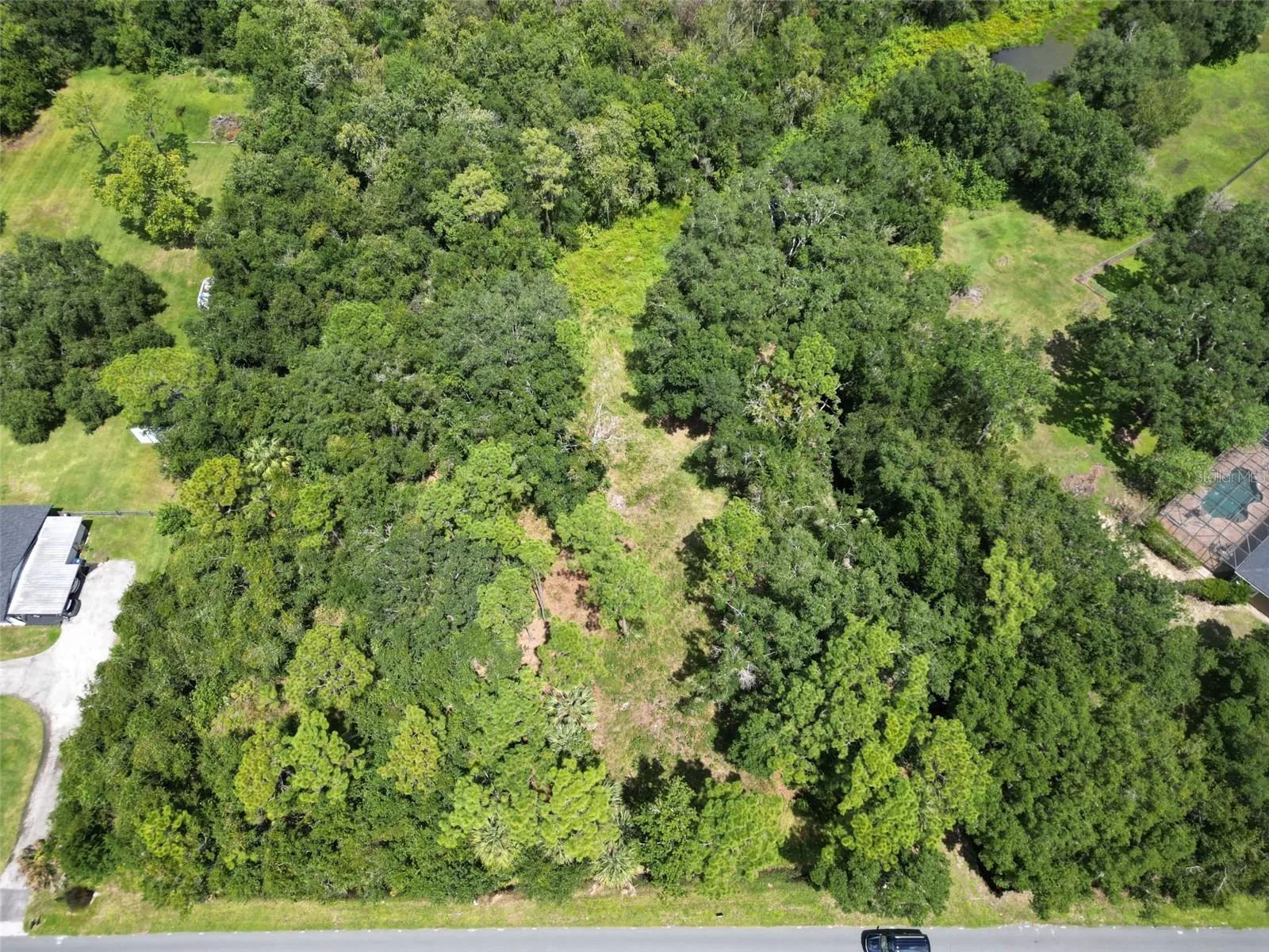 Center Aerial View Zoom Out