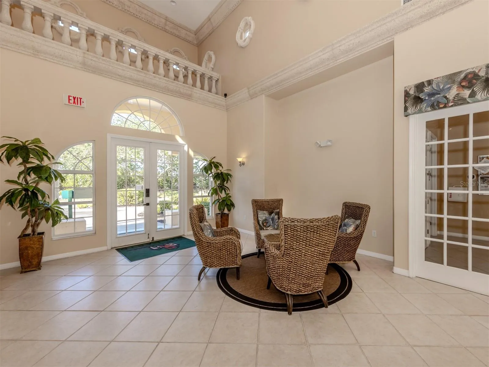 Spacious clubhouse interior