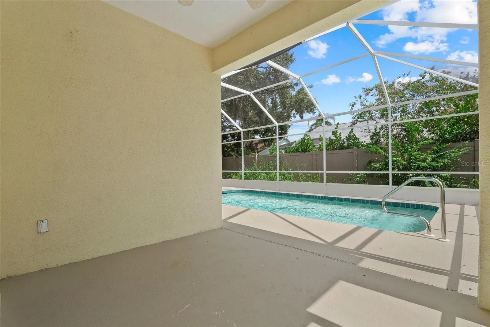 poolside covered gathering area