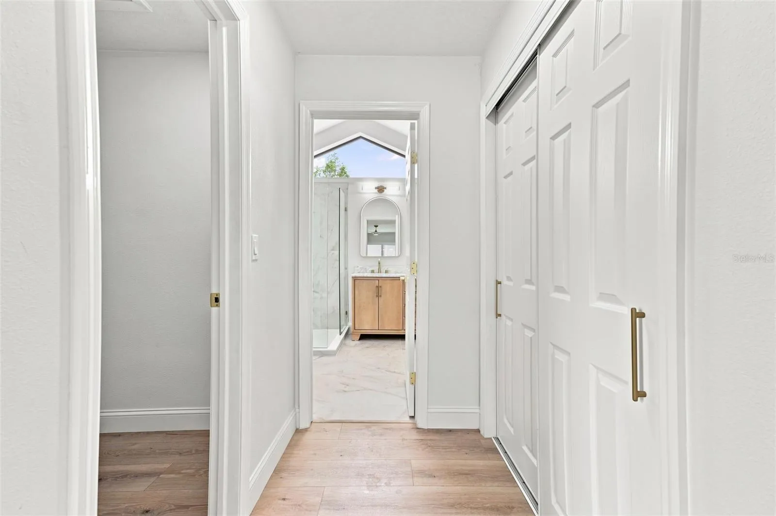 primary bedroom, walk and and built-in closet