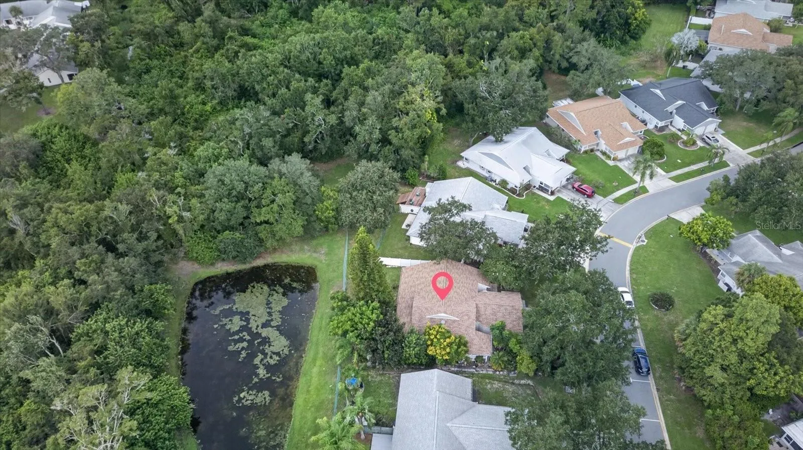 Overhead view-no rear neighbors