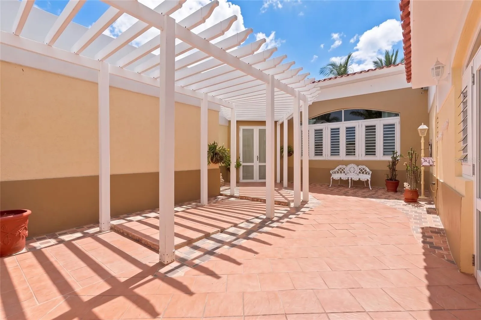 Entrance Courtyard with Pergola