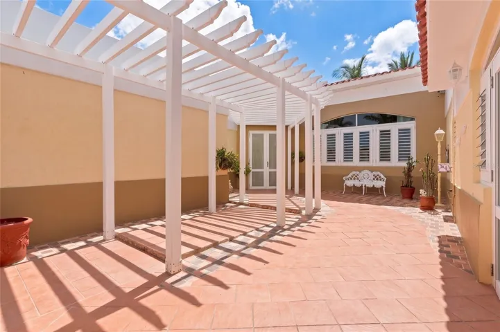 Entrance Courtyard with Pergola