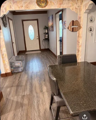 Living and dining rooms
