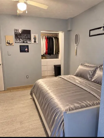Guest room, view 1 (virtually staged)