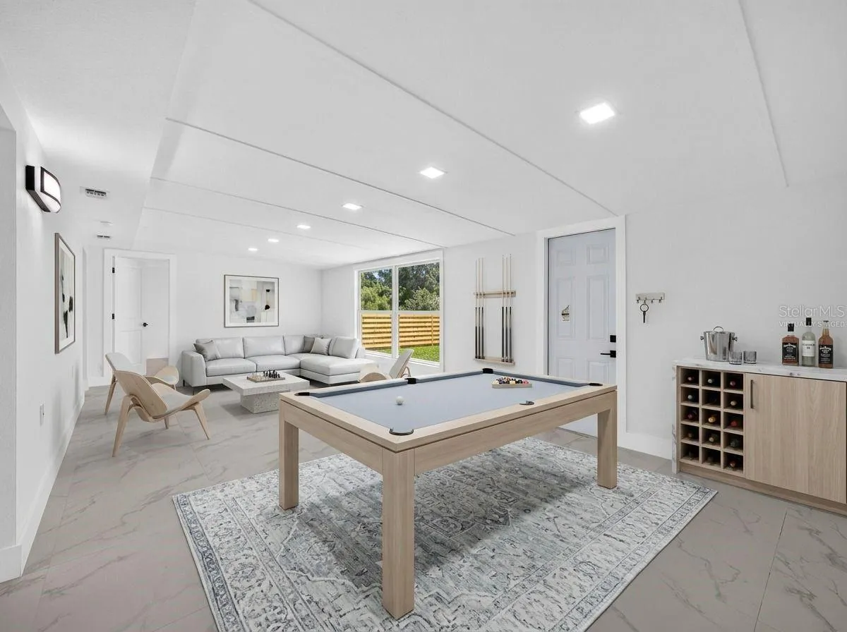 Virtually staged bonus room