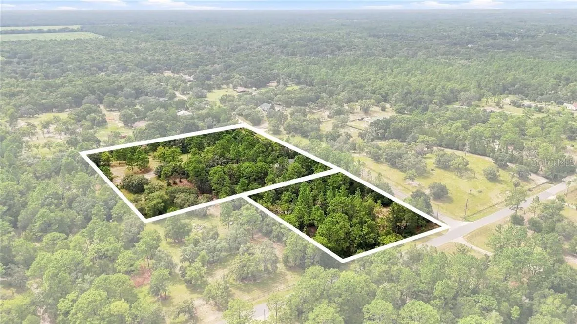 This photo includes the other 5 acres parcel.