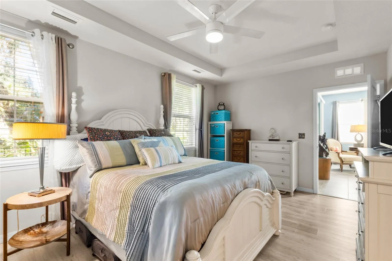 Primary Bedroom with garden view