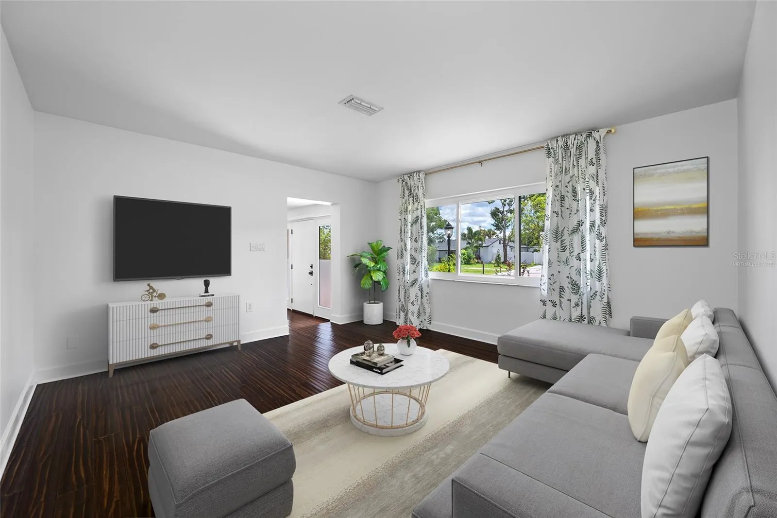 Living Room-virtually staged