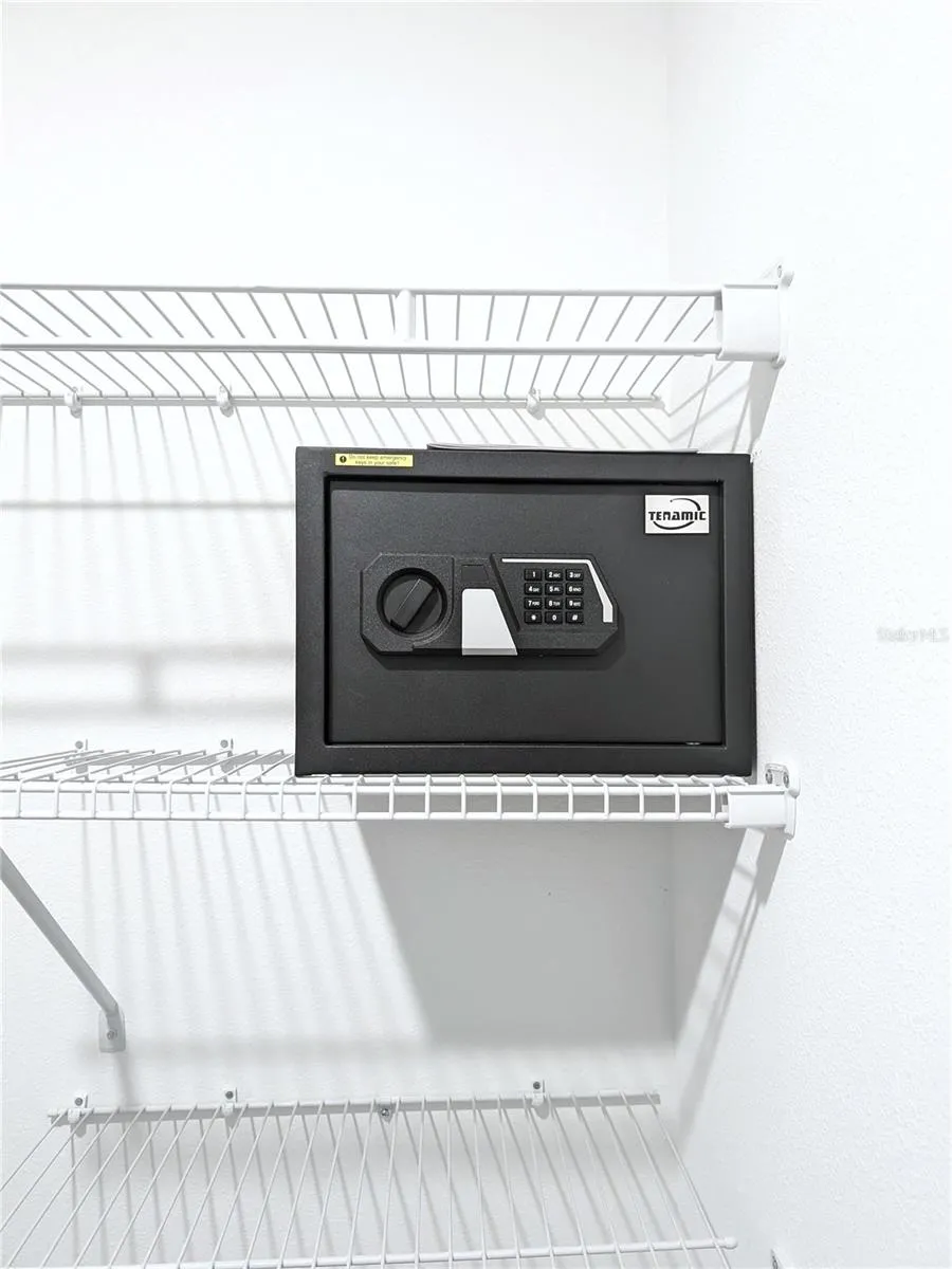Safe in primary closet