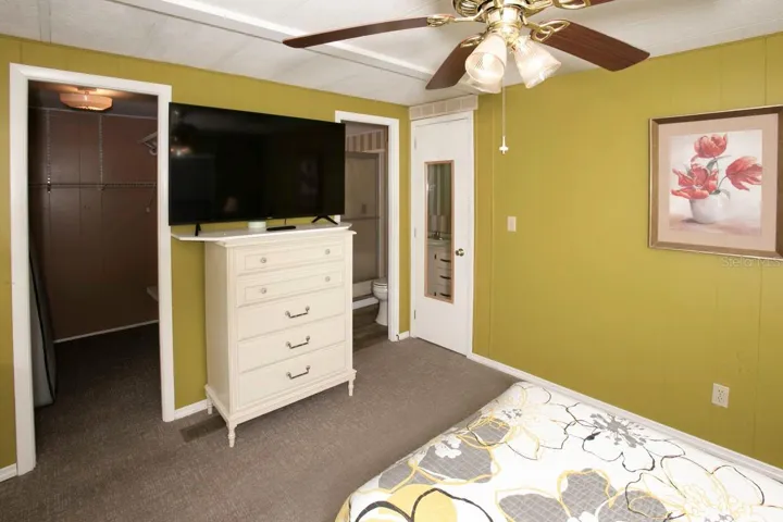 Walk-in closet and bathroom