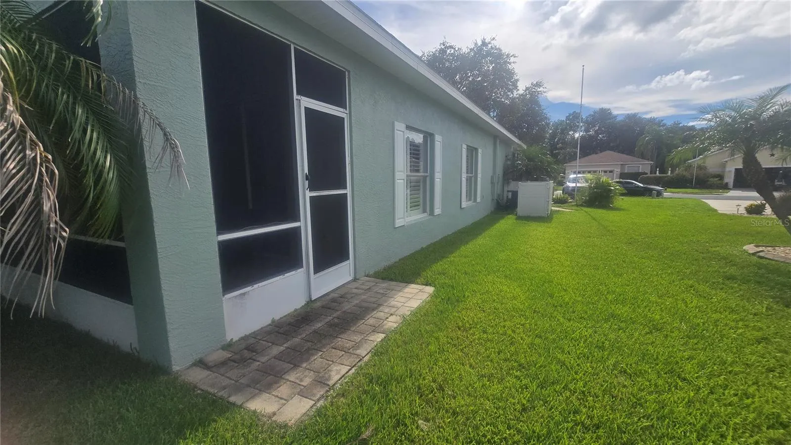 Side view of the house