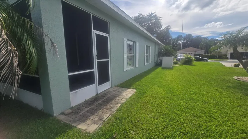 Side view of the house