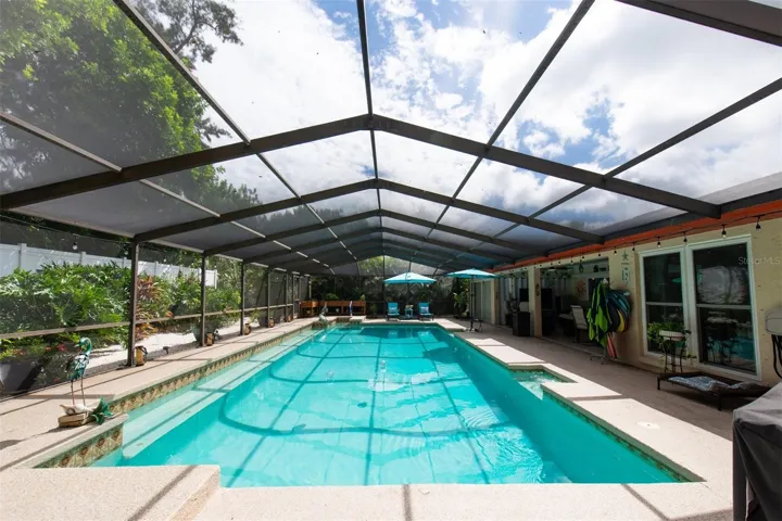 40x18 LAP POOL... WITH OUTDOOR LIVING AT IT'S FINEST!