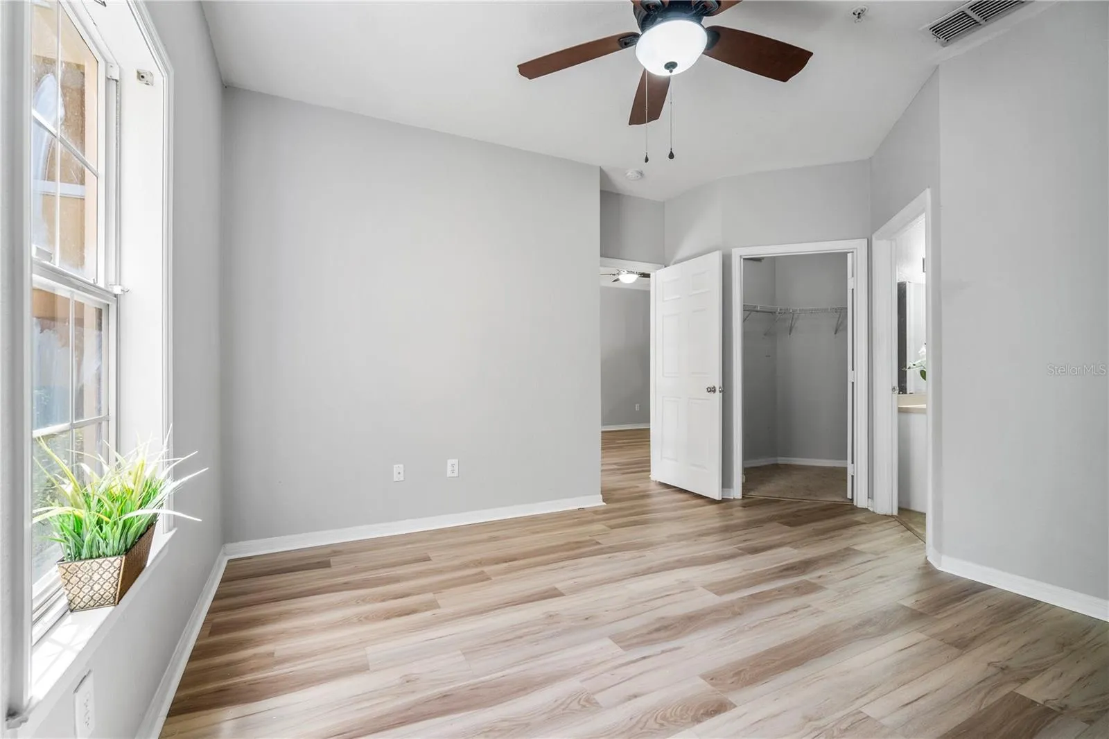 Bedroom is off the Living Room