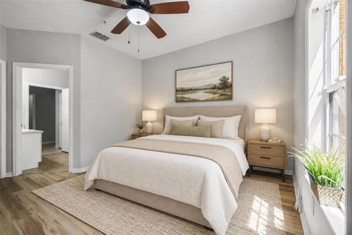 Virtually Staged Bedroom