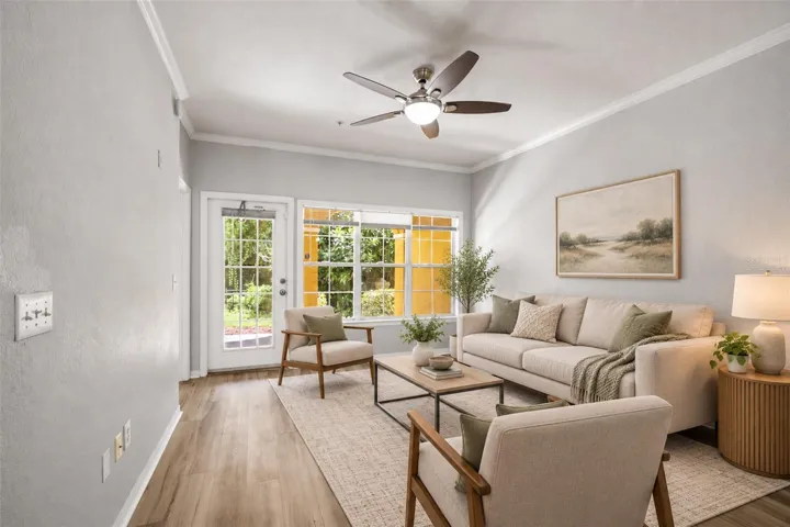 Virtually Staged Living Room