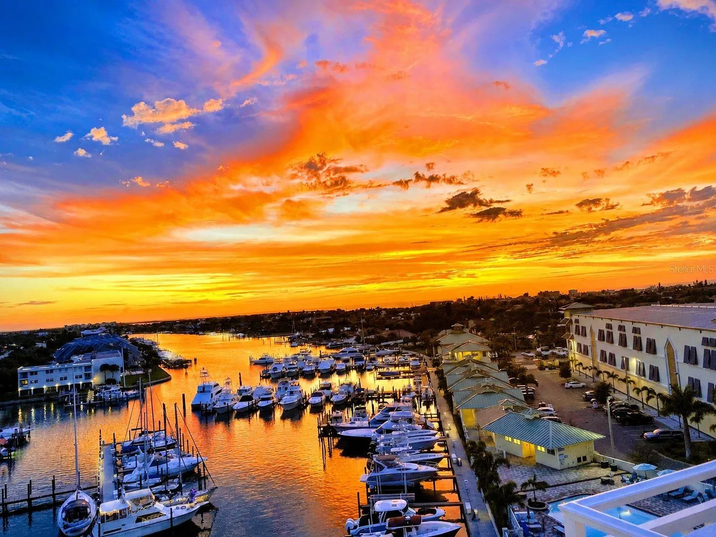 Sunset from the Marriott Residence Inn at Port 32 Tierra Verde