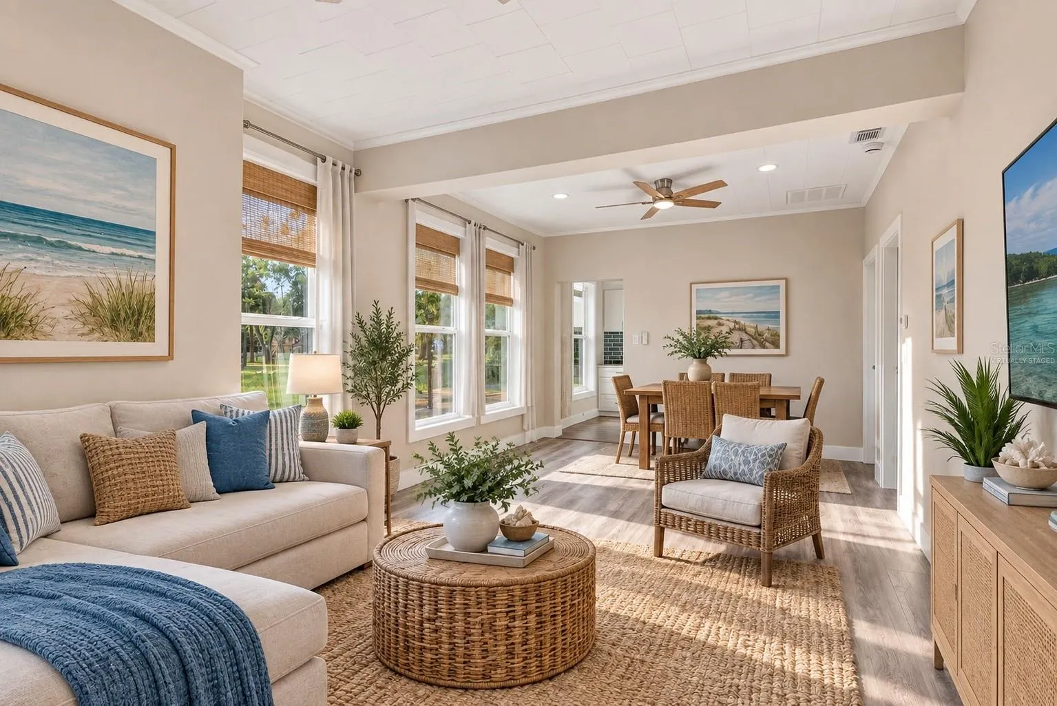 Living Dining Room - Virtually Staged