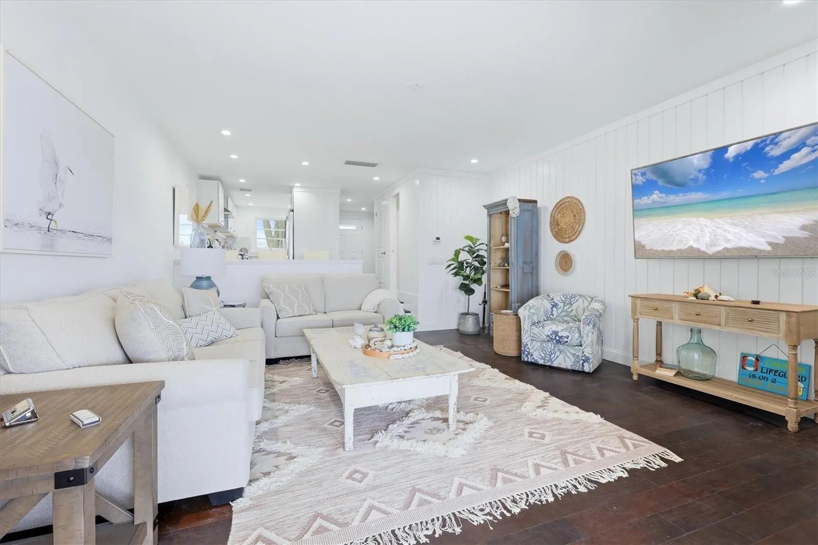 Living Room into Kitchen