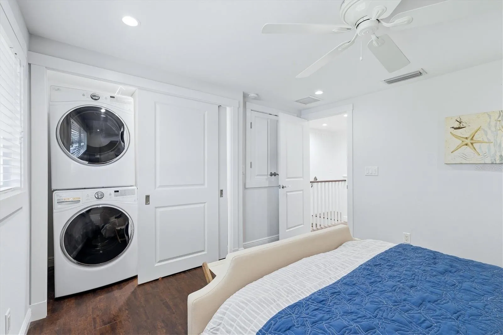 Bedroom 2 -- Full Size W/D w/Closet+Storage Closet