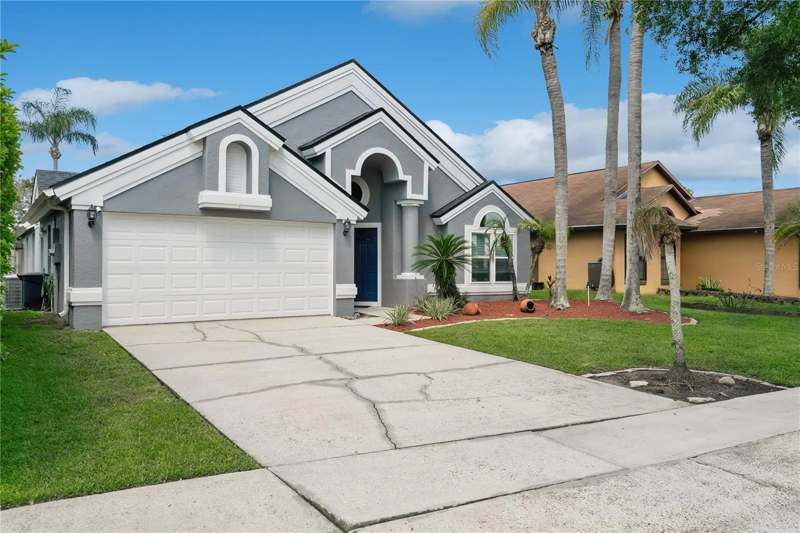 Fresh exterior paint