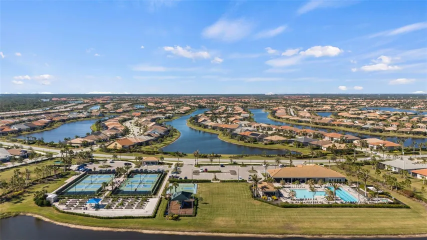 Clubhouse resort area and pickleball/garden/playground