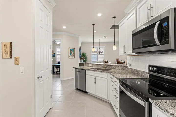 Pantry is door on left