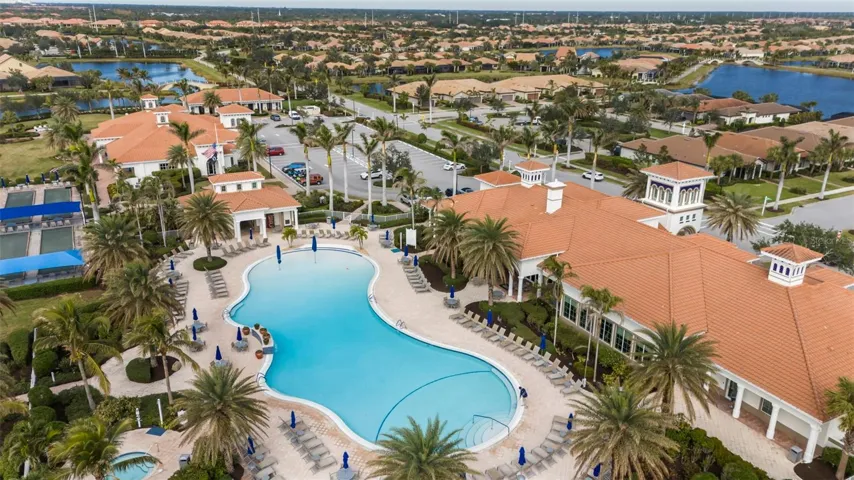 Resort center pool