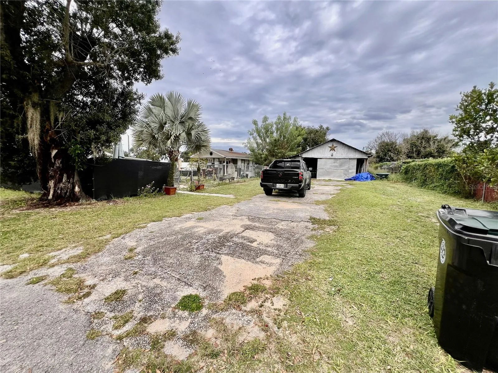 back yard parking