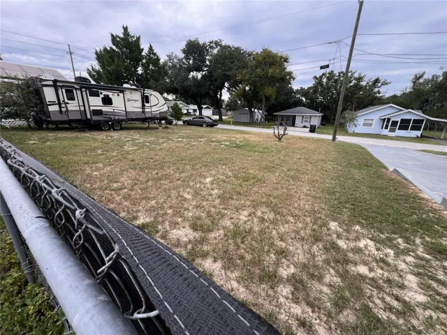 Backyard view towards front yard