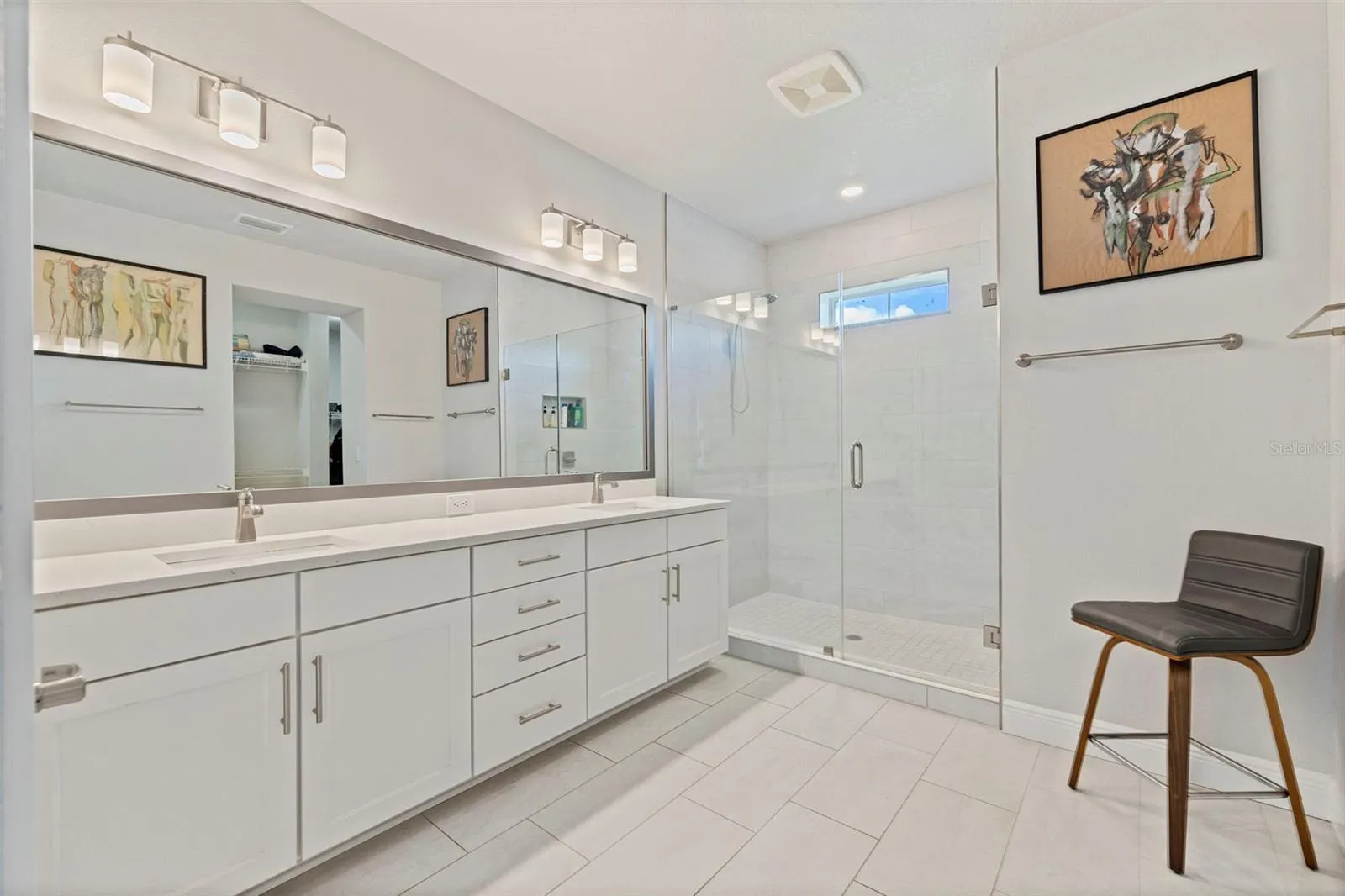 Huge Primary Bath Walk In Shower.