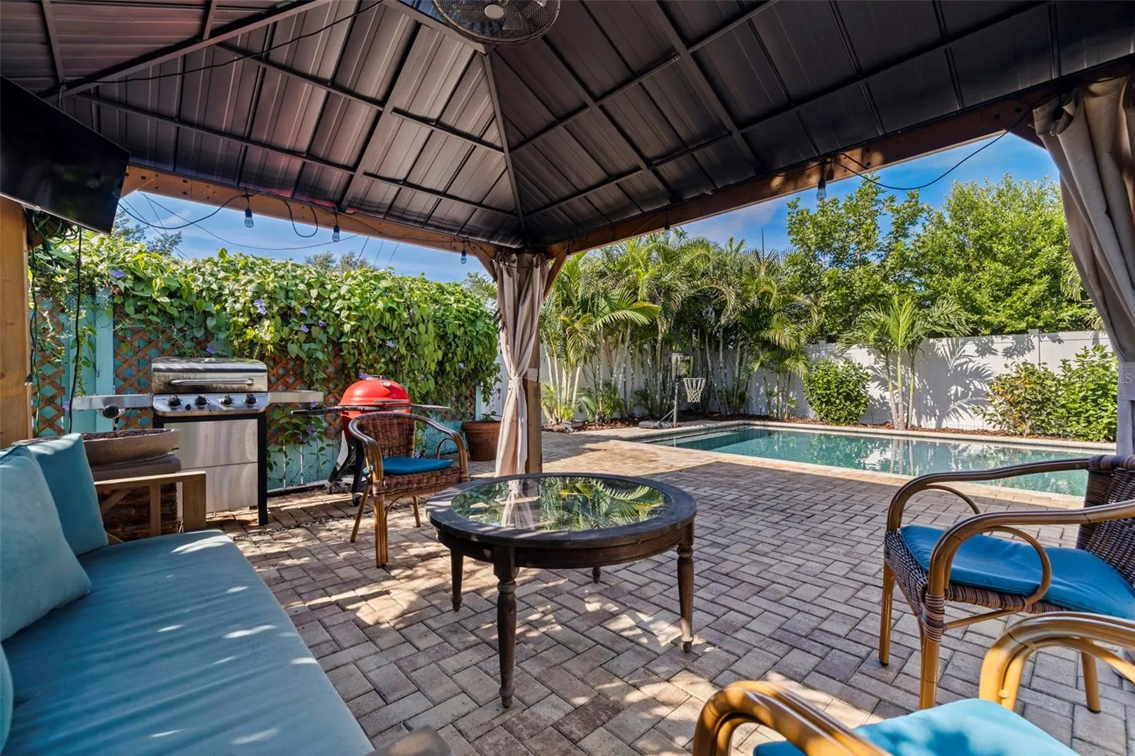 Take In the Lush Landscaping and Perfect Seating at the Gazebo.