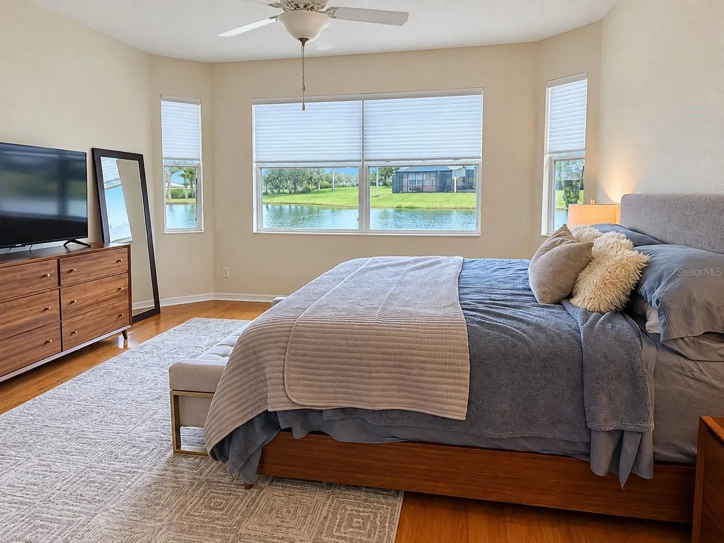 Primary bedroom water view
